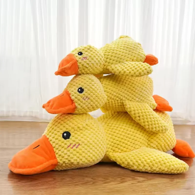 Cute dog Toy Duck-shaped Bite Resistant Grinding Teeth Cleaning Large Dog Interactive Entertainment Puppy Boredom Plush Toy