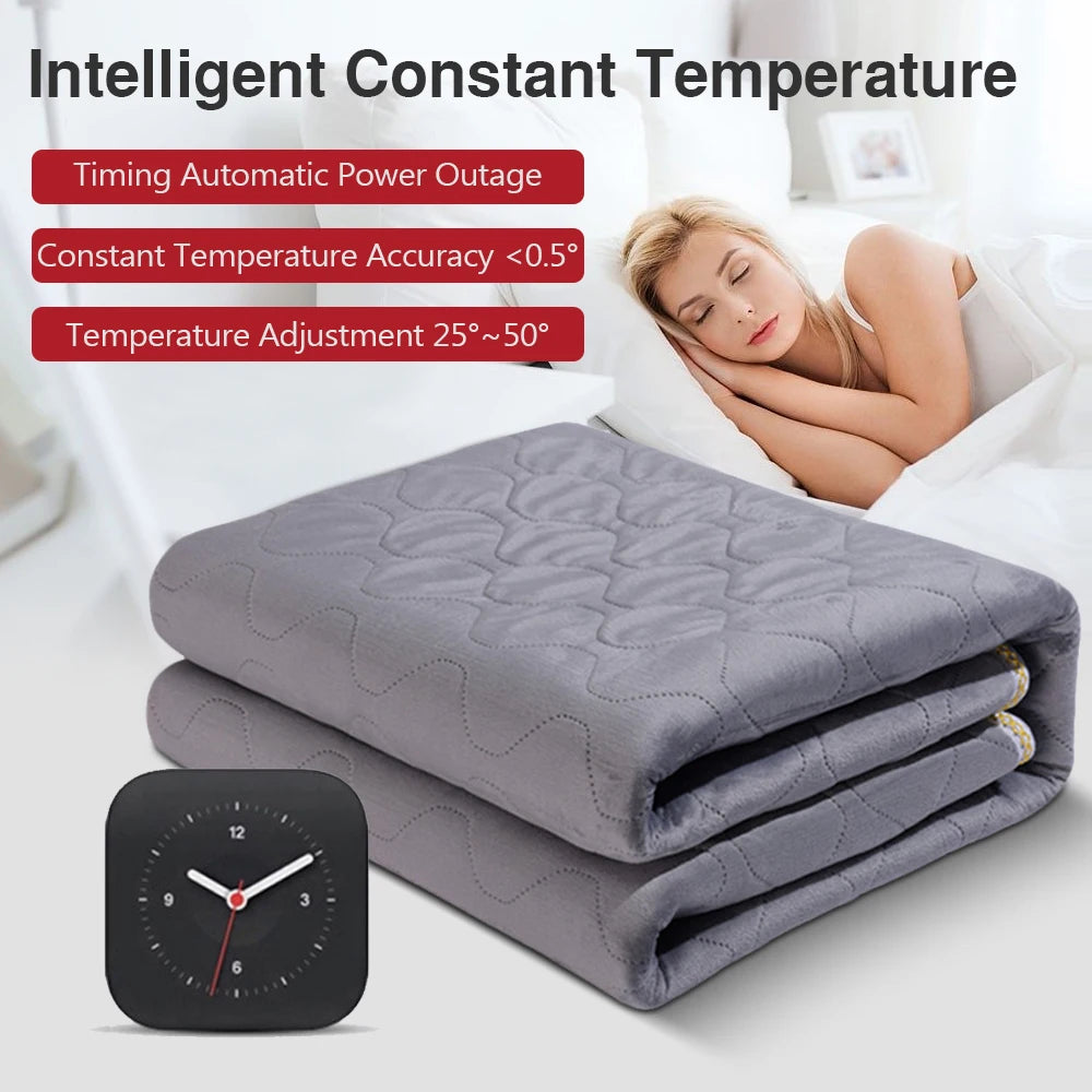 12V Cars Electric Blanket Heating Level Heated Travel Blanket for Car Outdoor Traveling Camping Pad 70x180cm/120x150cm/50x150cm