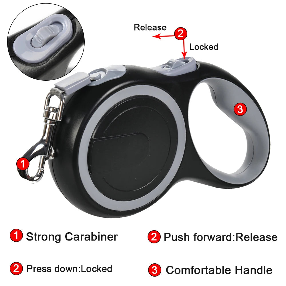 5M 8M Retractable Big Dog Leash Strong Nylon Leash For Dogs Cat Automatic Extending Outdoor Walking Pet Leash Rope Pet Product