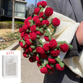 Rose Blanket Bouquet With Gift Bag Crochet Handmade Blanket of Roses Birthday Valentine's Day Gift for Girlfriend