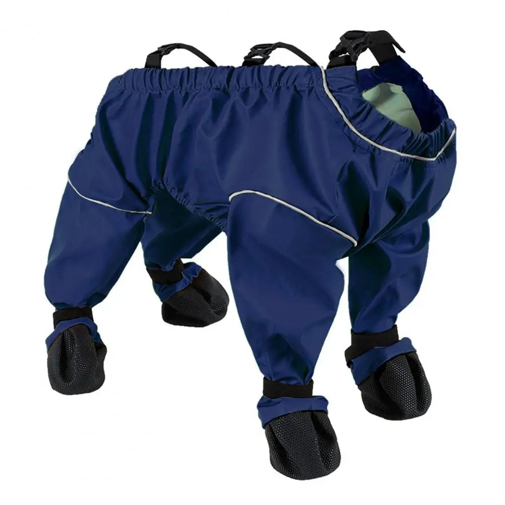 Dog Shoes Leggings Dirty-Proof Suspender Boot Waterproof Dog Pant Anti-Slip Pet Paws Protector for Outdoor Walking Hiking