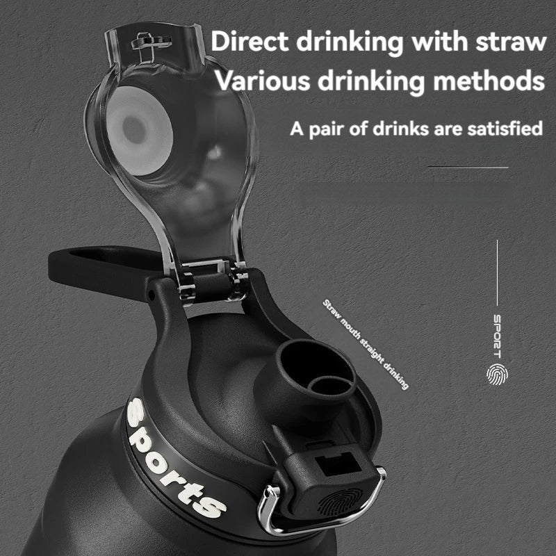 1.5L Insulated Water Bottle Stainless Steel Cold Hot Insulated Cup Vacuum Thermos Bottle Double Wall Flasks