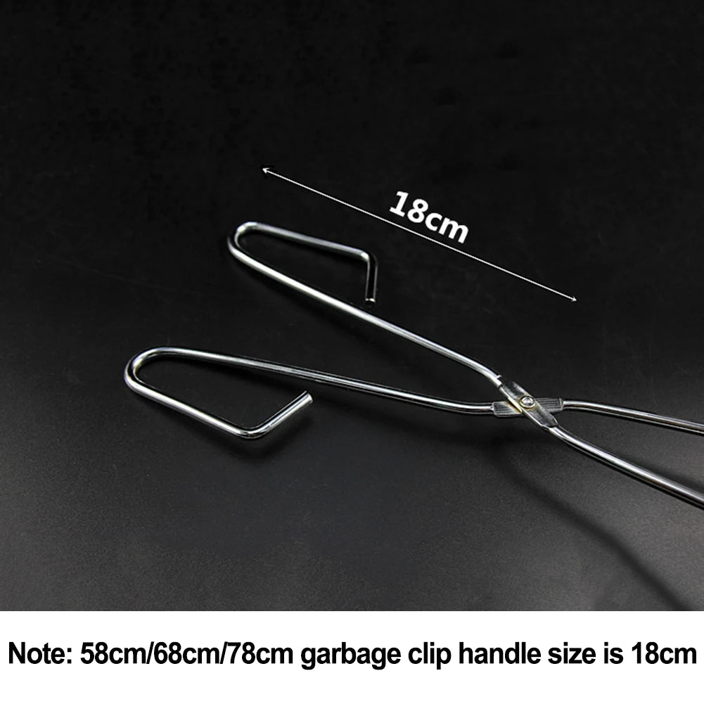 1pc 32cm Stainless Steel BBQ Coal Tongs Sanitation Pick Up Tongs Garbage Tongs Home Kitchen Tools Accessories