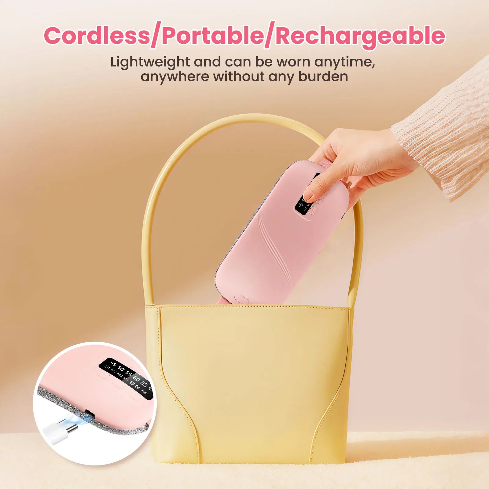 Portable Heating Pad Menstrual Heating Massager Belt Abdominal Belt Period Relief Thermal Massager Belly Warm Palace Belt