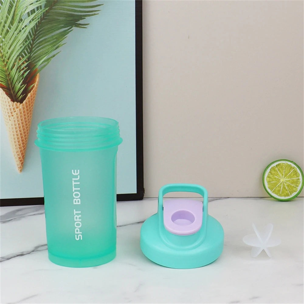 Portable 300ml Protein Powder Shaker Bottle Mixing Cup with Scale  LeakProof Water Bottle for Gym Outdoor Fitness Training Sport