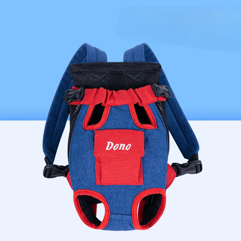 Pet Bag Dog Bag Portable Travel Backpack Outing Cat Mesh Chest Four-legged Backpack