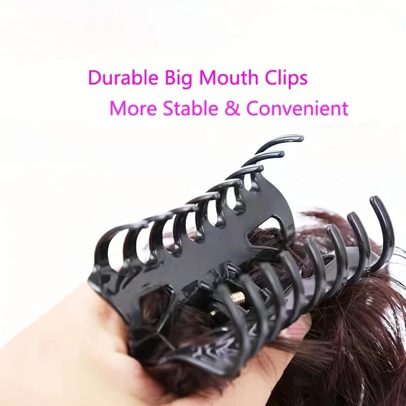 12 inch  Curly Messy Wavy Clip In Pony Tail Hair Extension Claw Clip Fluffy Short Curly Fake Hair Extensions Synthetic Claw Pony