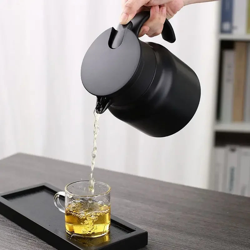 Stainless steel stewed teapot household large capacity with tea insulation kettle outdoor tea kettle coffee pot