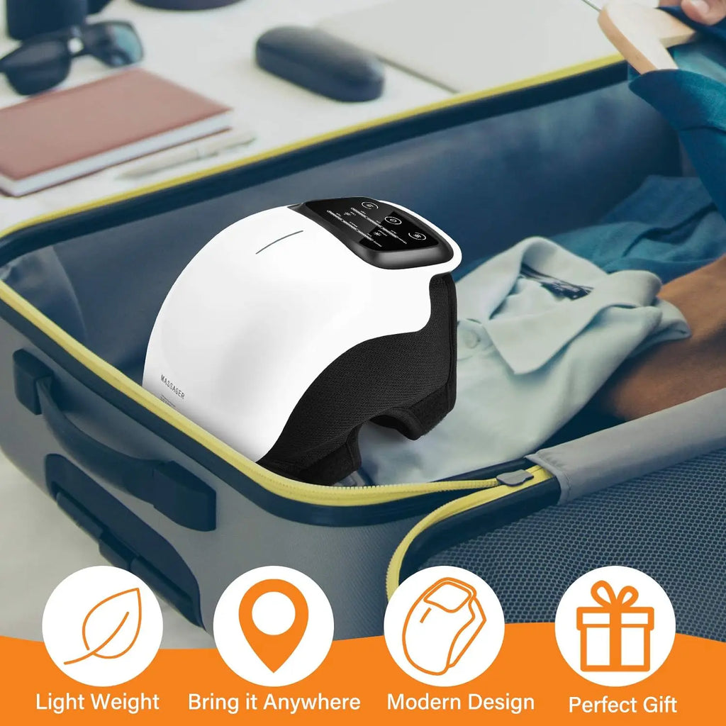 Smart Hot Compress Knee Massagers Electric Relaxing Leg Joint Heating Vibration Massager Cordless Knee Pads Gift for Mom and Dad