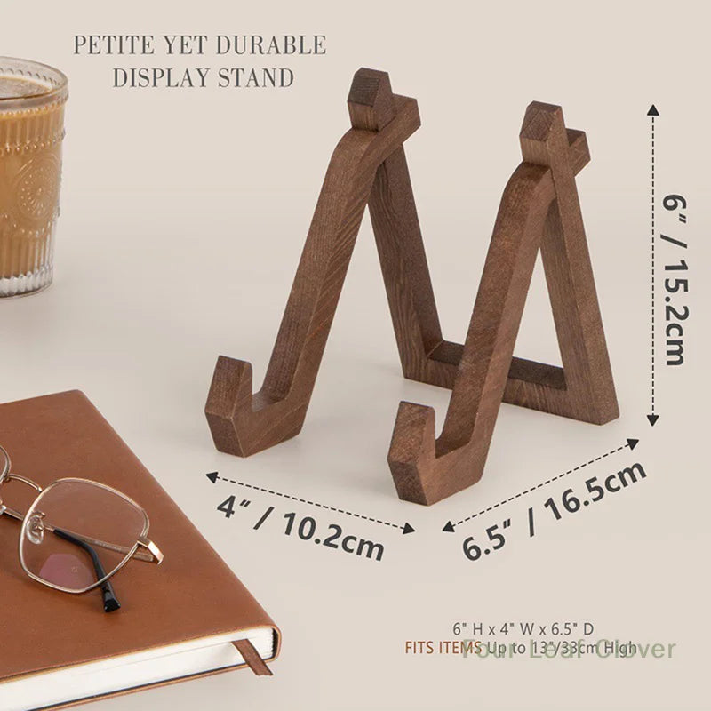 Wooden Recipe Book Stand CD Record Plate Display Shelf Tabletop Photo Frame Ipad Rack Table Easel Cookbook Holder For Kitchen