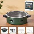 1pcs Portable Barbecue Stove Versatile Tabletop BBQ Grill Pan with Grill Net Perfect for Outdoor Camping and Backyard BBQ Tools