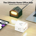 US-standard mini socket with PD18W fast charging, new and creative socket design, 2-meter extension cord, suitable for office, h