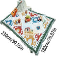 1pc Durable vintage camping blanket - perfect for outdoor picnics, tear resistant polyester fiber, machine washable