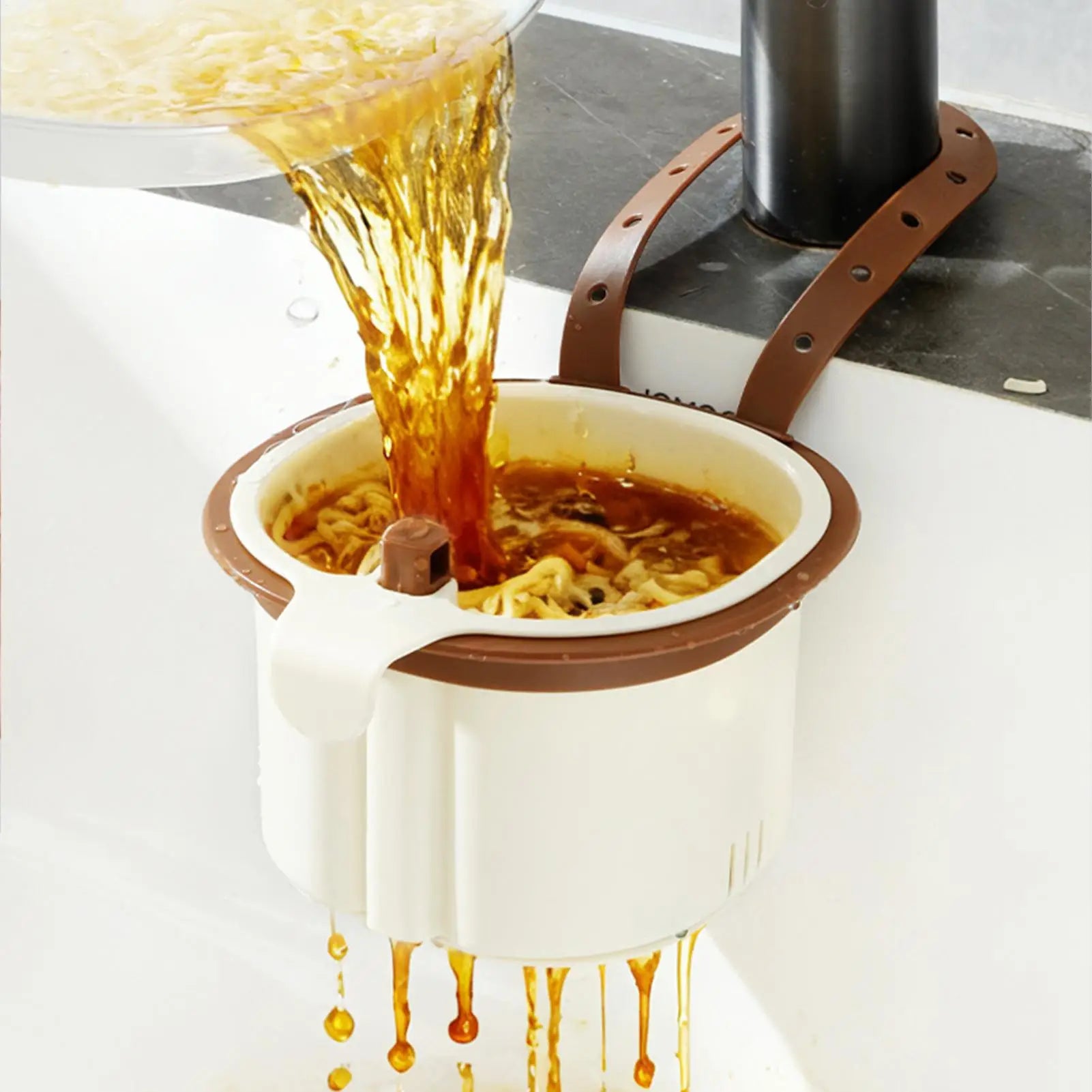 New Sink Drain Strainer Basket Adjustable Kitchen Sink Organizer With Filter Vegetable Fruit Drainer Storage Rack Kitchen gadget