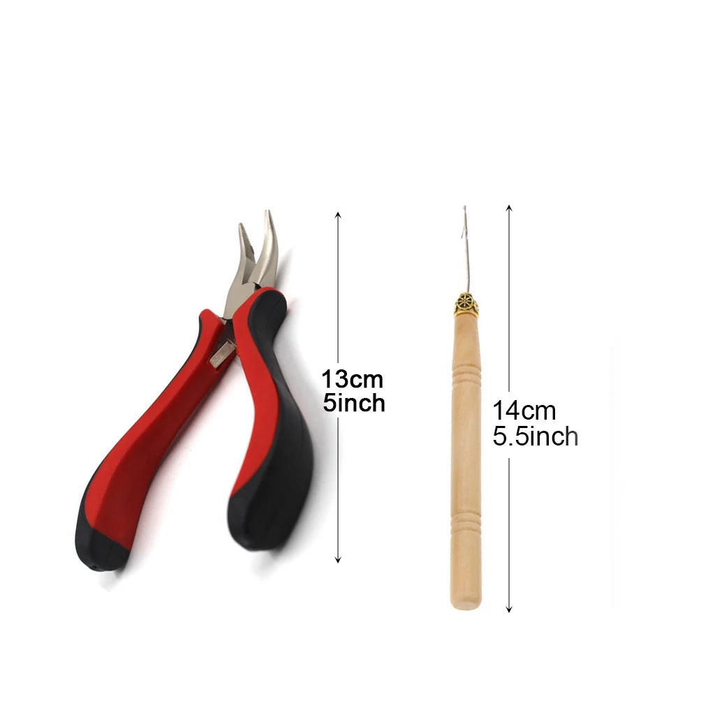 1000Pcs 5.0*3.0*3.0mm Micro Silicone Lined Rings/Beads MICRO Ring Link Crimp Beads Hair Extensions Tools Wig Hair Extension