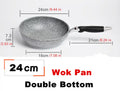 Frying Pan 28/26/24/20cm Wok Pan Non-stick Pan Skillet Cauldron Induction Cooker Frying Pans Pancake Pan Egg Pan Gas Stove Home