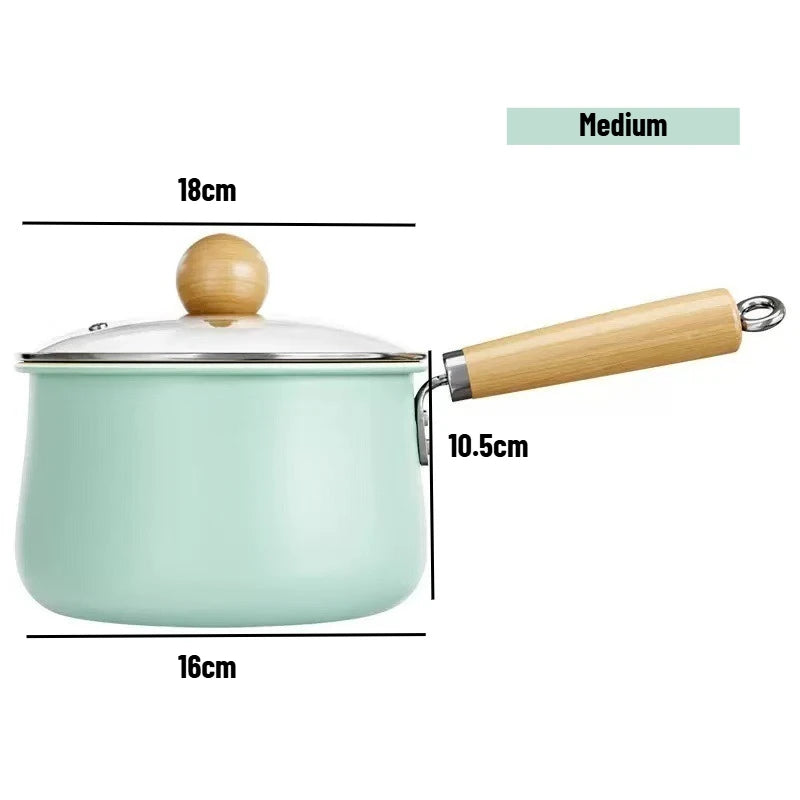 JUSTINLAU 20cm Diameter Non Stick Pan Eco-Friendly Suitable for Outdoor Use in The Home utensílios de cozinha cooking pot