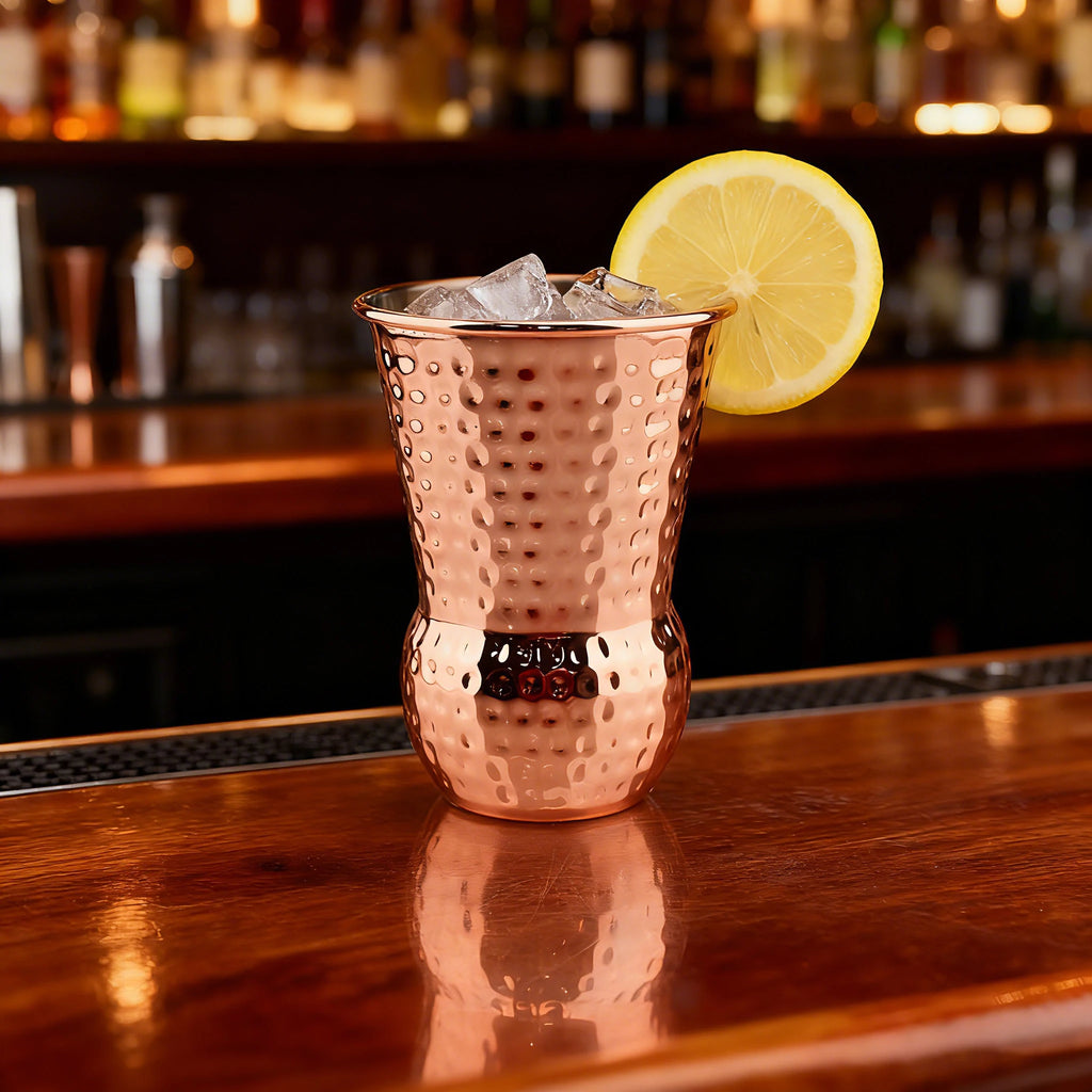 350ml Vintage Indian Cocktail Glass Cups, Metal Copper Plated Moscow Mule Mugs, Stainless Steel Beer Mug, Coffee Juice Drink Cup