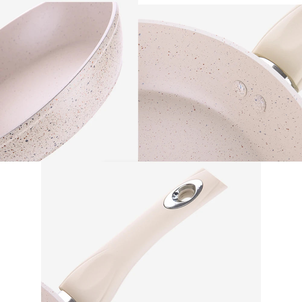 Non-stick Frying Pan Wok Ceramic Omelette Pan Steak Frying Pan Household Induction Cooker Universal Kitchen Cookware Accessories
