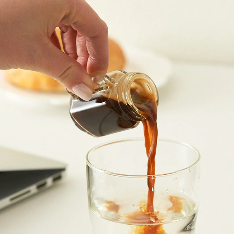 Mini Mason Jar For Jam Honey Portable Leakproof Coffee Milk Juice Bottle With Lid Home Party Bar Vodka Spirits Shot Glass