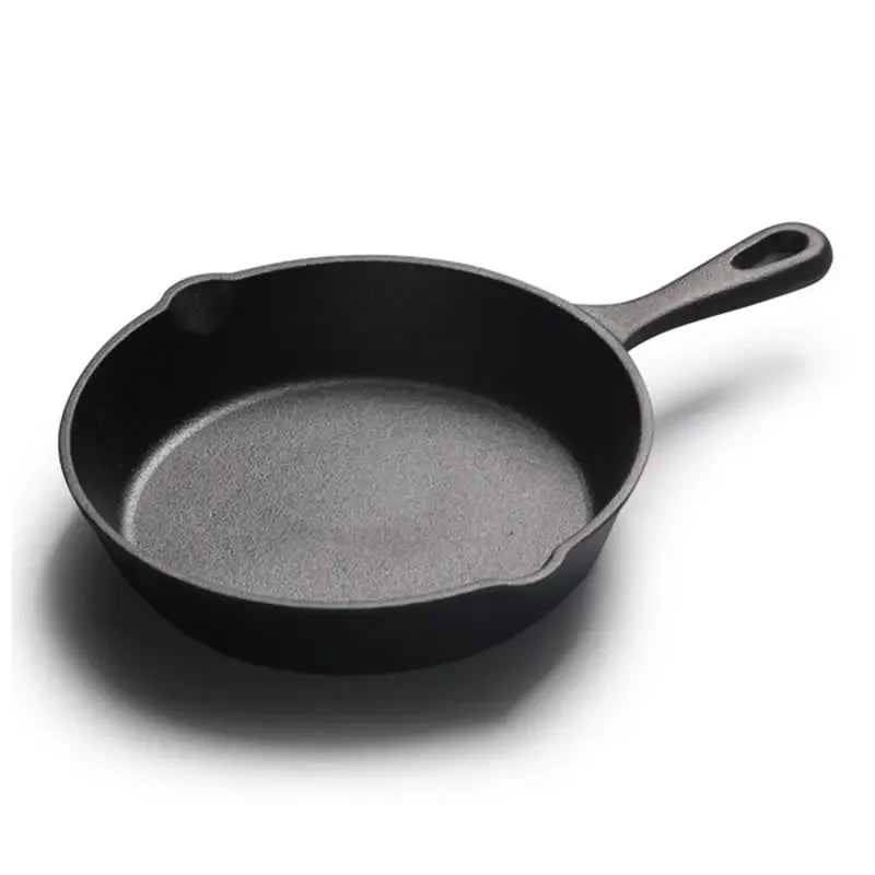 Cast Iron Frying Pan 14/16/20cm Non-stick Fried Steak Pot Egg Pancake Skillet for Gas Induction Cooker Universal Cookware