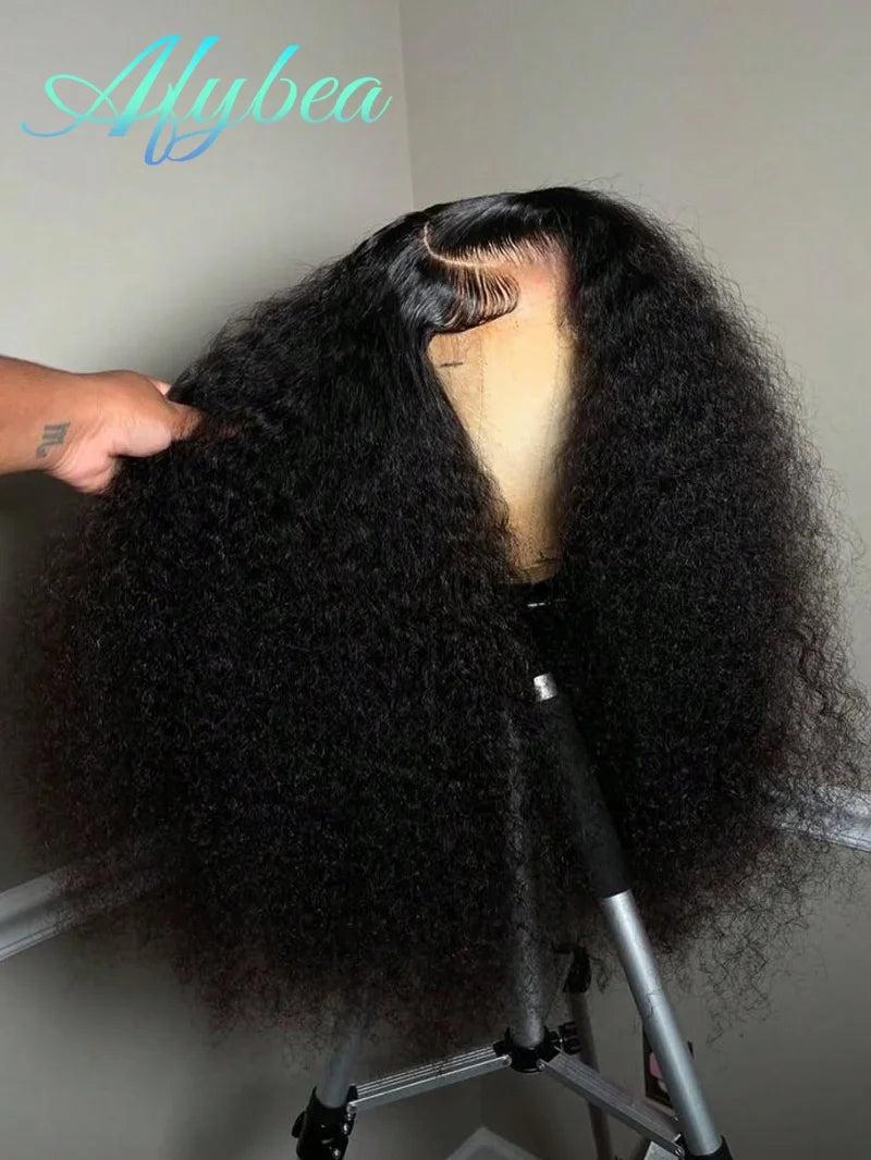 Curly 100% Human Hair Wigs 200 Density 13x6 Hd Lace Front Wigs 30 40 Inch Pre Pluck Brazilian Deep Wave Human Hair Wig For Women