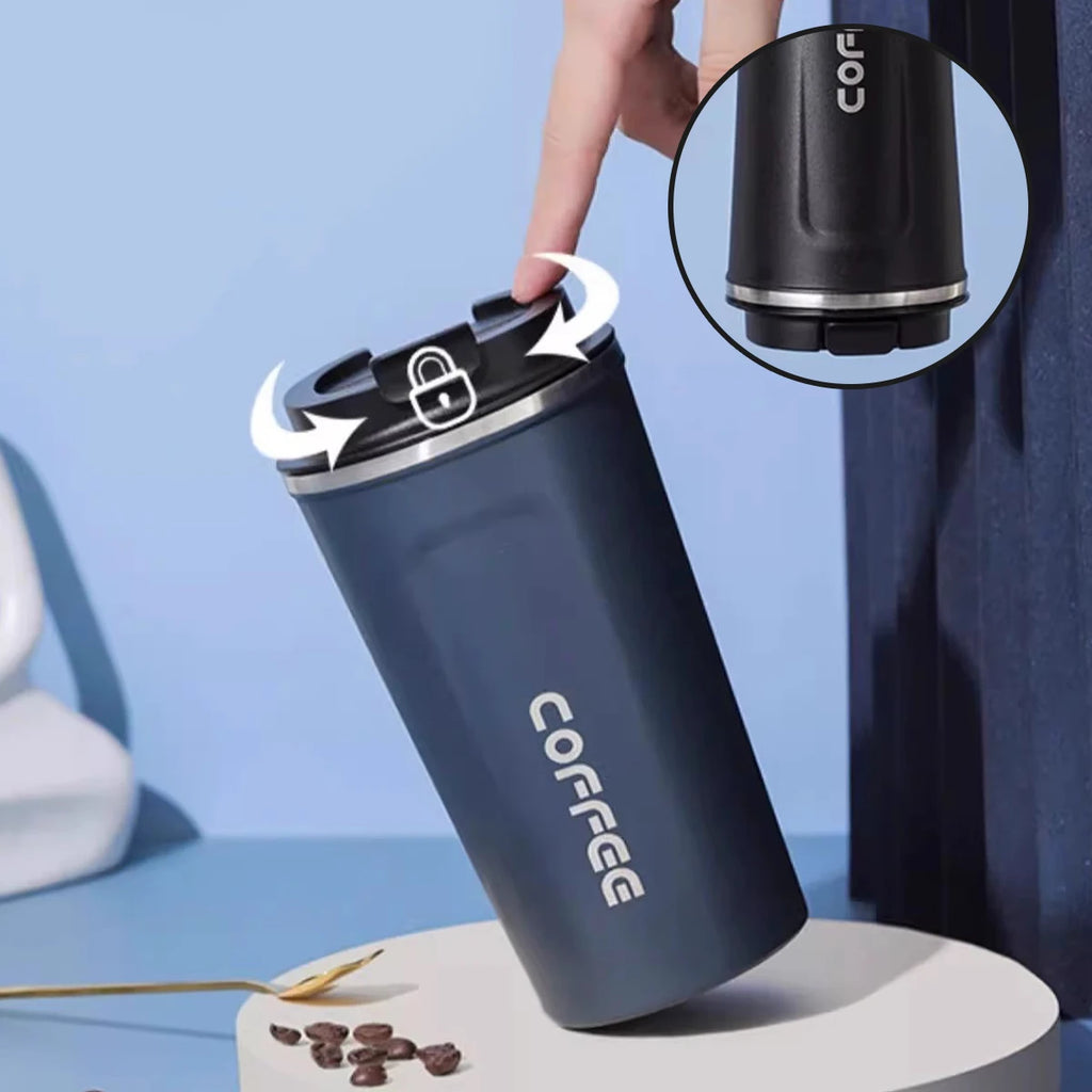304 Stainless Steel Thermos Cup Portable Double Wall Insulated Coffee Mug Leak-proof Tumbler Water Bottle For Student Adult