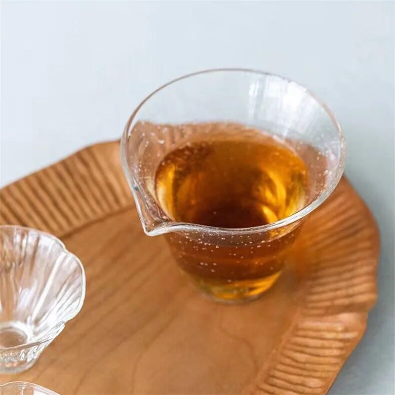 150ml Air Bubble Glass Fair Cup Tea Pitcher Chahai Justice Cup Tea Ceremony Tea Cup Kung Fu Tea Set Accessories