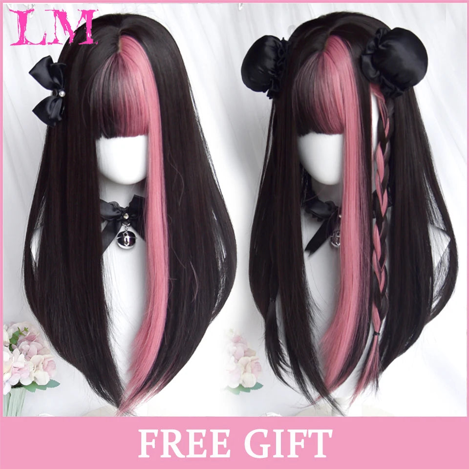 LM Synthetic probeauty Mermaid Wig Long Red Curly Body Wave Wig Halloween Cosplay Costume Wig for Women Fashion Wig for for Dail