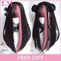 LM Synthetic probeauty Mermaid Wig Long Red Curly Body Wave Wig Halloween Cosplay Costume Wig for Women Fashion Wig for for Dail