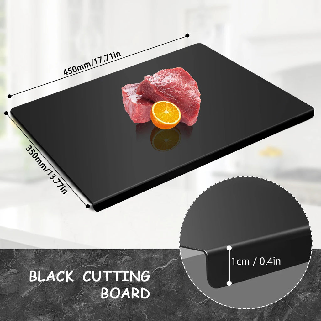 Acrylic Cutting Board With Lip Anti-slip Kitchen Cutting Chopping Boards Counter Countertop Protector Kitchen Accessories