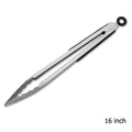 9/12/14/16 Inch BBQ Grilling Tong With Lock Stainless Steel Salad Bread Serving Tong Non-Stick BQ Tong Utensil Cooking Clip New