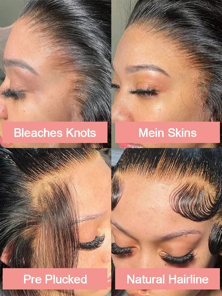Brazilian Bone Straight 13x6 Lace Front Wig Remy For Black Women 40 46 Inch 300 Density 13x4 Hd Lace Frontal Human Hair Wig 100%