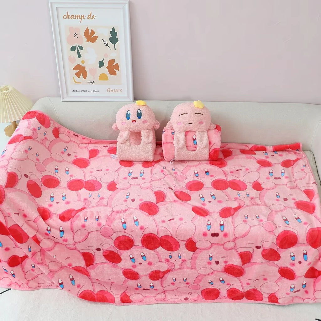 Lovely Kuromi My Melody Nap Blanket Kawaii Japanese Style Portable Travel Blanket Car Blanket Cartoon Nap Blanket Gifts Child