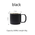 304 stainless steel Cup Mug 260ml Outdoor Water Cup Camping Picnic Water Mug Tableware with Foldable Handle