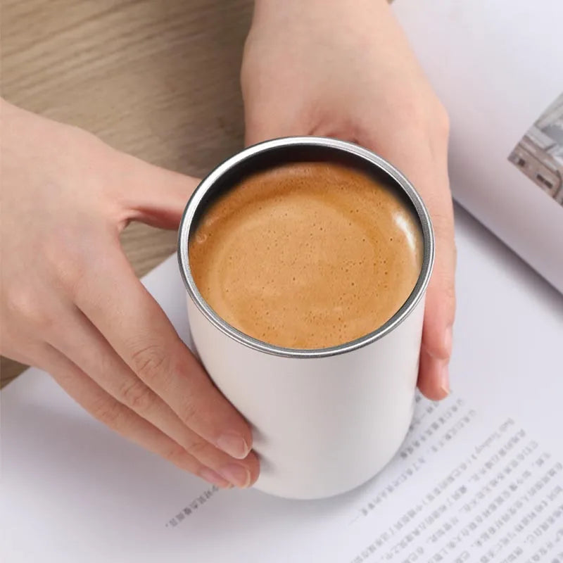 Simple 300ml Thermo Coffee Cup Mug Keep Warm Hot Cold For Juice Tea Water Ice Beverage School Insulated Stainles Steel Leakproof