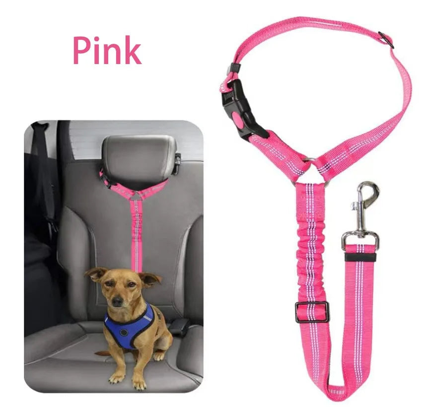 Reflective Pet Dog Car Seat Belt Puppy Collar Walking Travel Car Accessories Cat Leash Harness for Small Dogs Pet Car Supplies