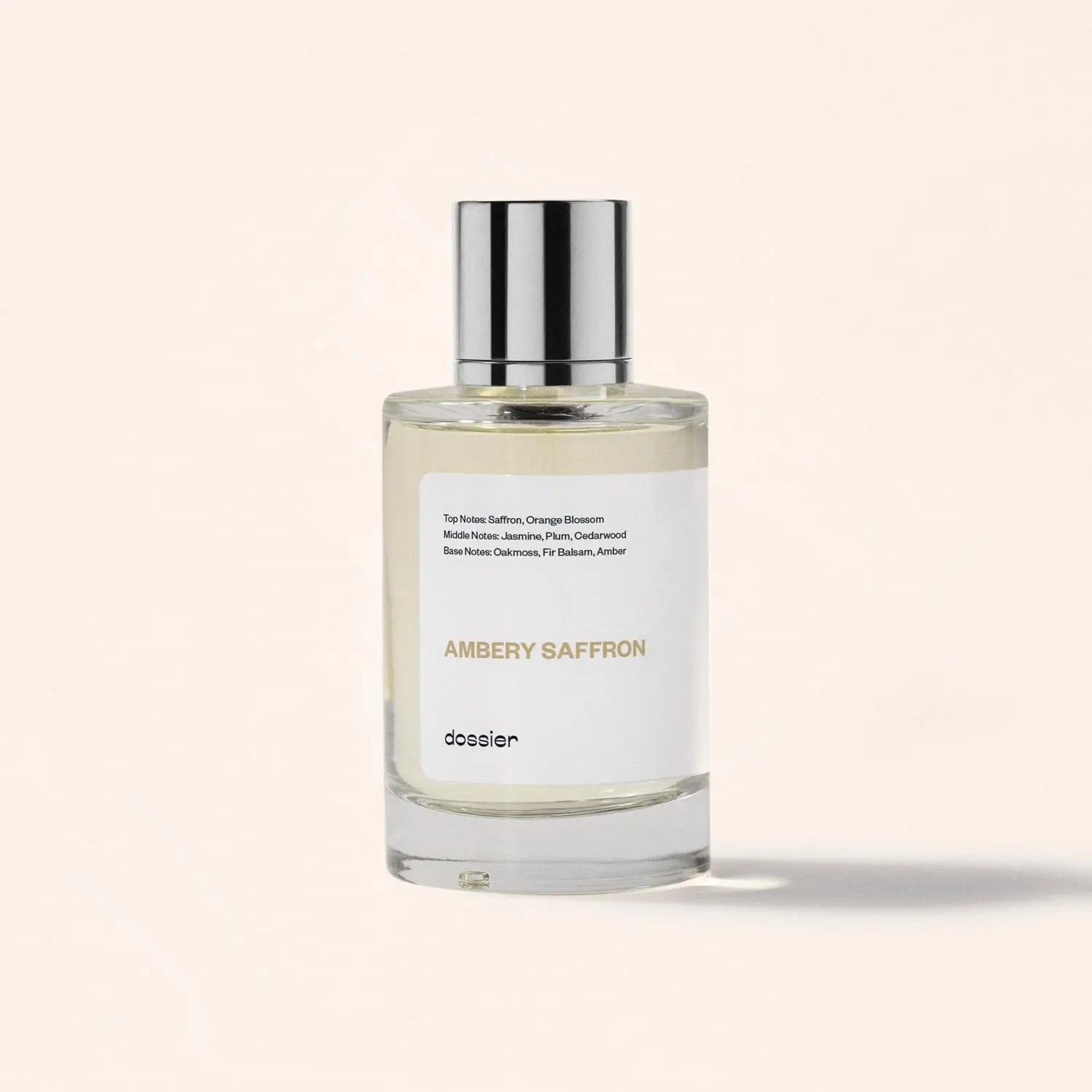 Dossier Ambery Saffron Eau De Parfum Inspired By MFK's B.accarat R.ouge 5.40 - Vegan, Unisex Perfume Spray - 3.4 Fl Oz (100ml)