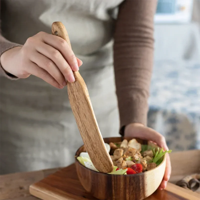 Wooden Rice Spoon Spatula Steak Fry Sauce Non-Stick Cooking Tools Spatula  Accessoires De Cuisine  Cooking Accessories