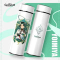 500ml Genshin Impact Vacuum Flasks Temperature Display Thermoses Large Capacity Stainless Steel Cup Insulated Cup Home Drinkware