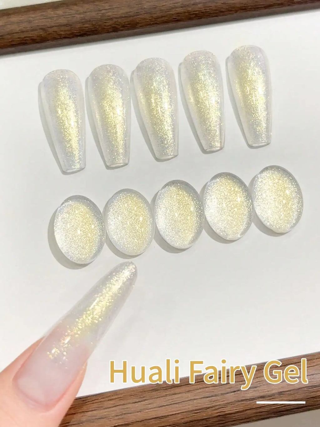 XEIJAYI 1Pc 15ML Huali Fairy Golden Glitter Color Gel Nail Polish Semi Permanent Nail Art Soak UV LED Nail Salon