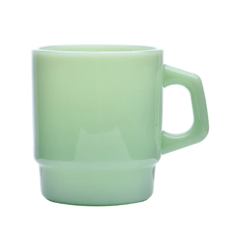 Korean Style Glass Coffee Travel Mug Milk Tea Water Cup Espresso Cups Personalized Milk Jade Mugs Mate Gifts Tableware