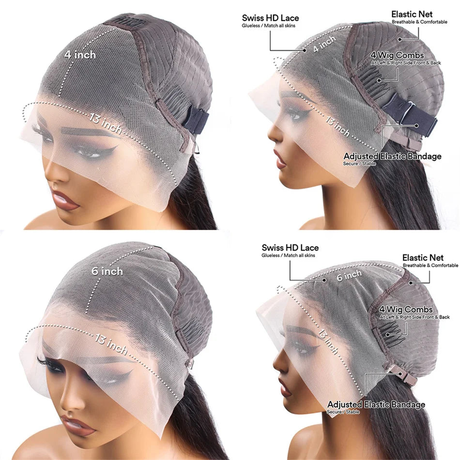 30 Inch Body Wave Highlight Lace Front Wig Human Hair 13x6 Hd Lace Frontal Wig High Density Colored Brazilian Hair Wigs Women