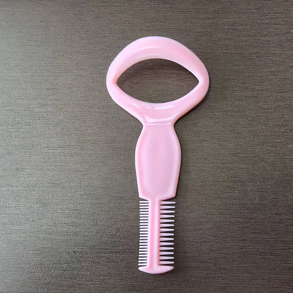 3 pcs Pink Eyeliner Stencil & Mascara Guard with Comb - Effortless No-Smudge Eye Makeup Tool for Perfect Lash Application