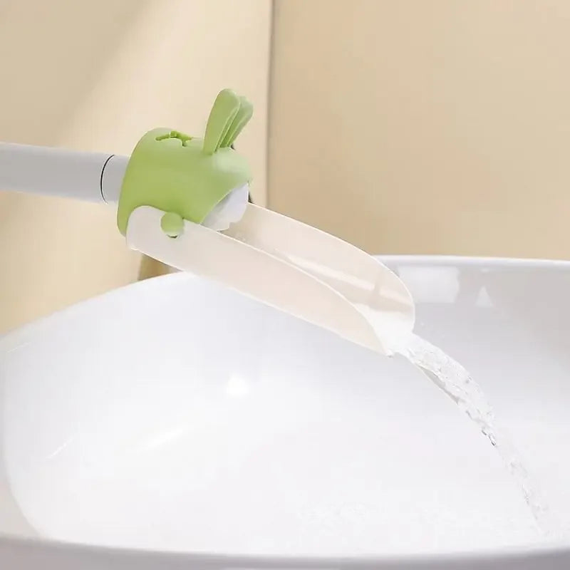 Cute Cartoon Faucet Extender Kids Rabbit U-shaped Widening Tap Extender Bathroom Kitchen Faucet Splash Guard Sinks