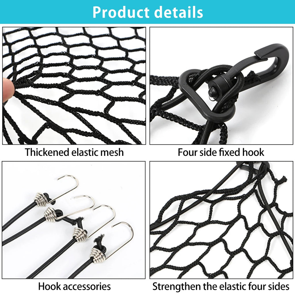 Car Dog Barrier Net Dog Safety Barrier Nets Foldable Dogs Fence with Hooks Practical Universal Car Pet Isolation Vehicle Barrier