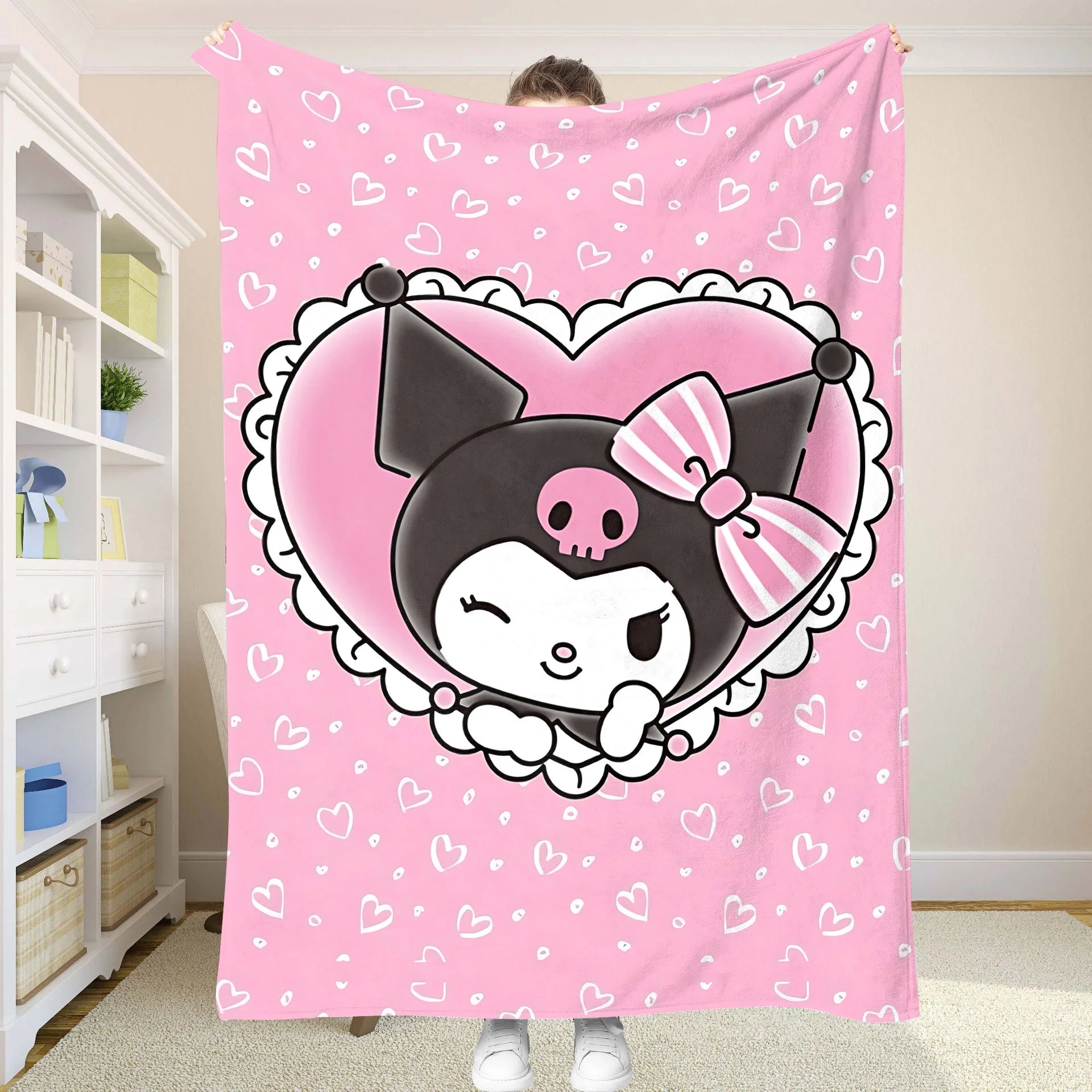 Double Bed Blankets and Throws K-Kuromis Fluffy Soft Blankets for Decorative Sofa Blanket Summer Comforter Bedspread on the Bed