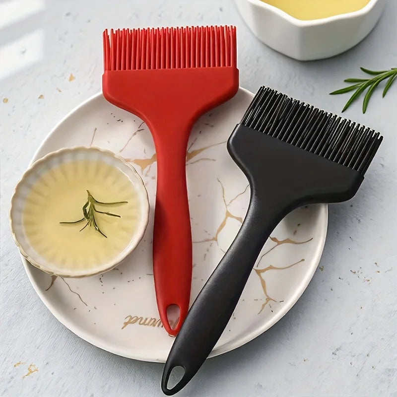 Heat Resistant Large Oil Brush BBQ Pastry Brush Silicone Basting Brush Extra Wide Basting Brush for Cooking Marinade Grilling