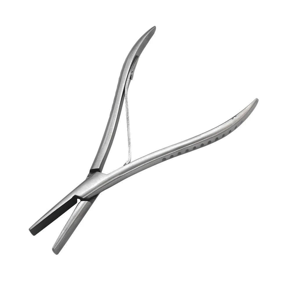 3 type 7 inch Silver Stainless Steel Clamp Hair Extension Plier with two holes Keratin Hair Extensions Removal Tools