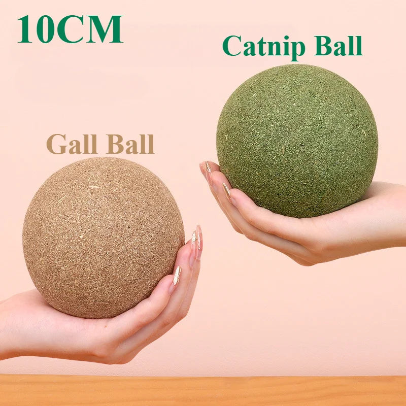 Extra-large 10CM Catnip Balls Galls Fruit Balls Self-amusement and Stress Relief Catnip toy for Grinding Teeth Large Mint Ball